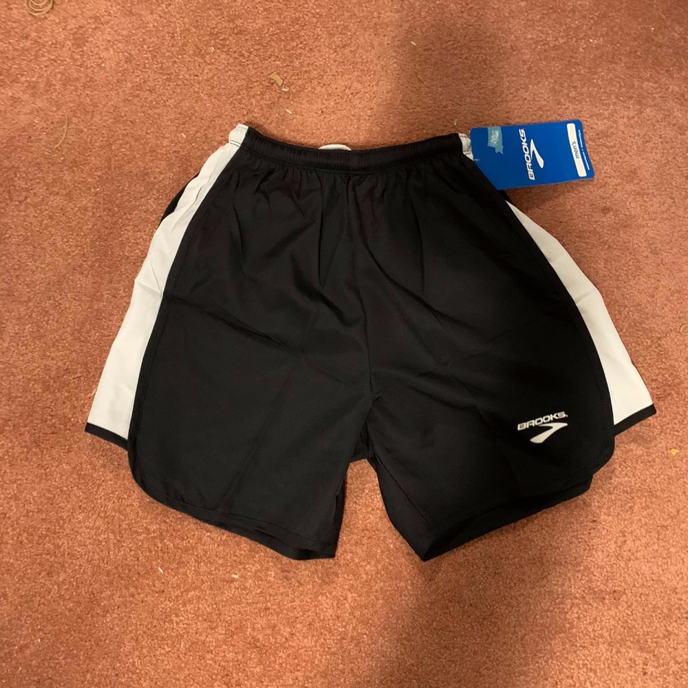 BROOKS Men’s Running Black Athletic Shorts Size XS
